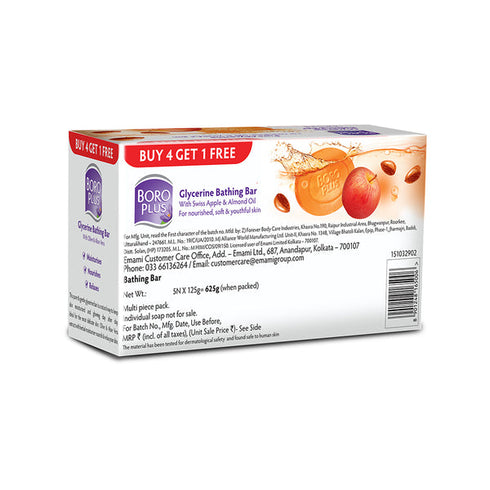 BoroPlus Glycerine bathing bar - Swiss apple & Almond oil